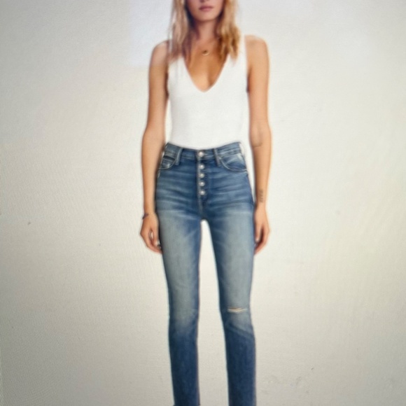 MOTHER Denim - Mother Pixie Dazzler Ankle Fray Jeans